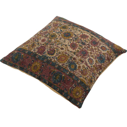 Shadi Indoor/Outdoor Pillow by Surya. Made from front: 88% jute, 12% cotton, back: 100% cotton in a eclectic & global style.