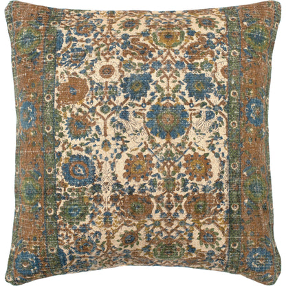 Shadi Indoor/Outdoor Pillow by Surya. Made from front: 88% jute, 12% cotton, back: 100% cotton in a eclectic & global style.