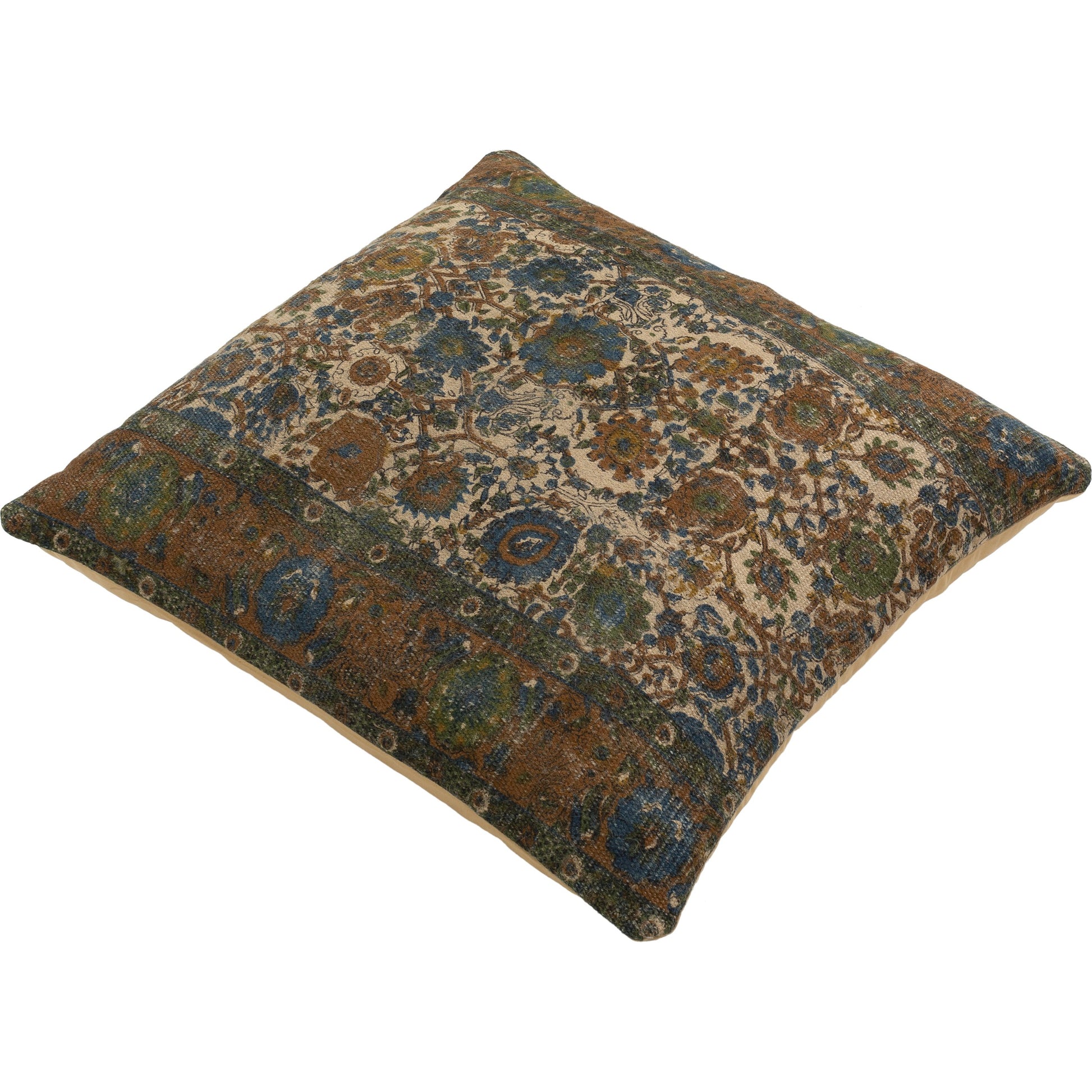 Shadi Indoor/Outdoor Pillow by Surya. Made from front: 88% jute, 12% cotton, back: 100% cotton in a eclectic & global style.