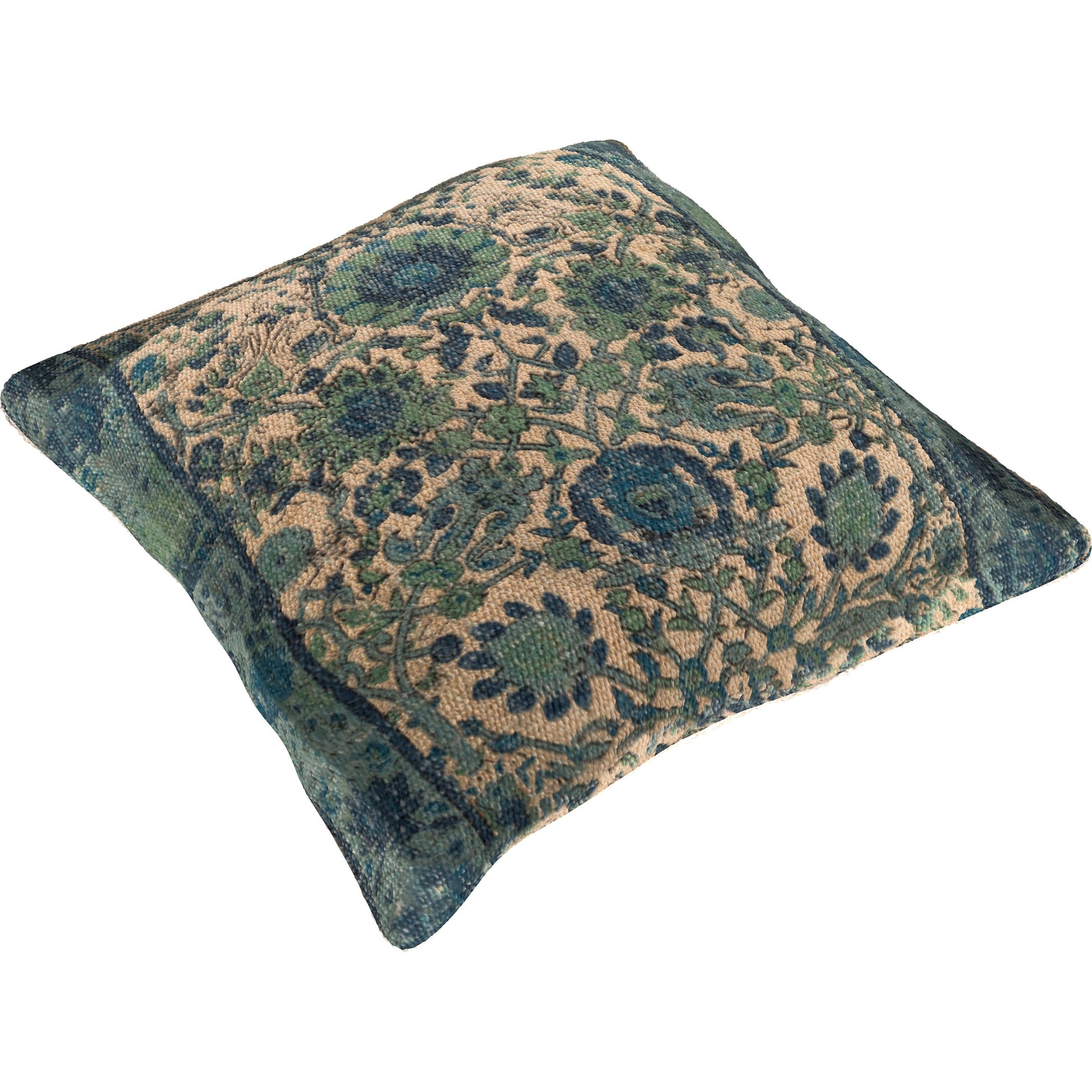 Shadi Indoor/Outdoor Pillow by Surya. Made from front: 88% jute, 12% cotton, back: 100% cotton in a eclectic & global style.