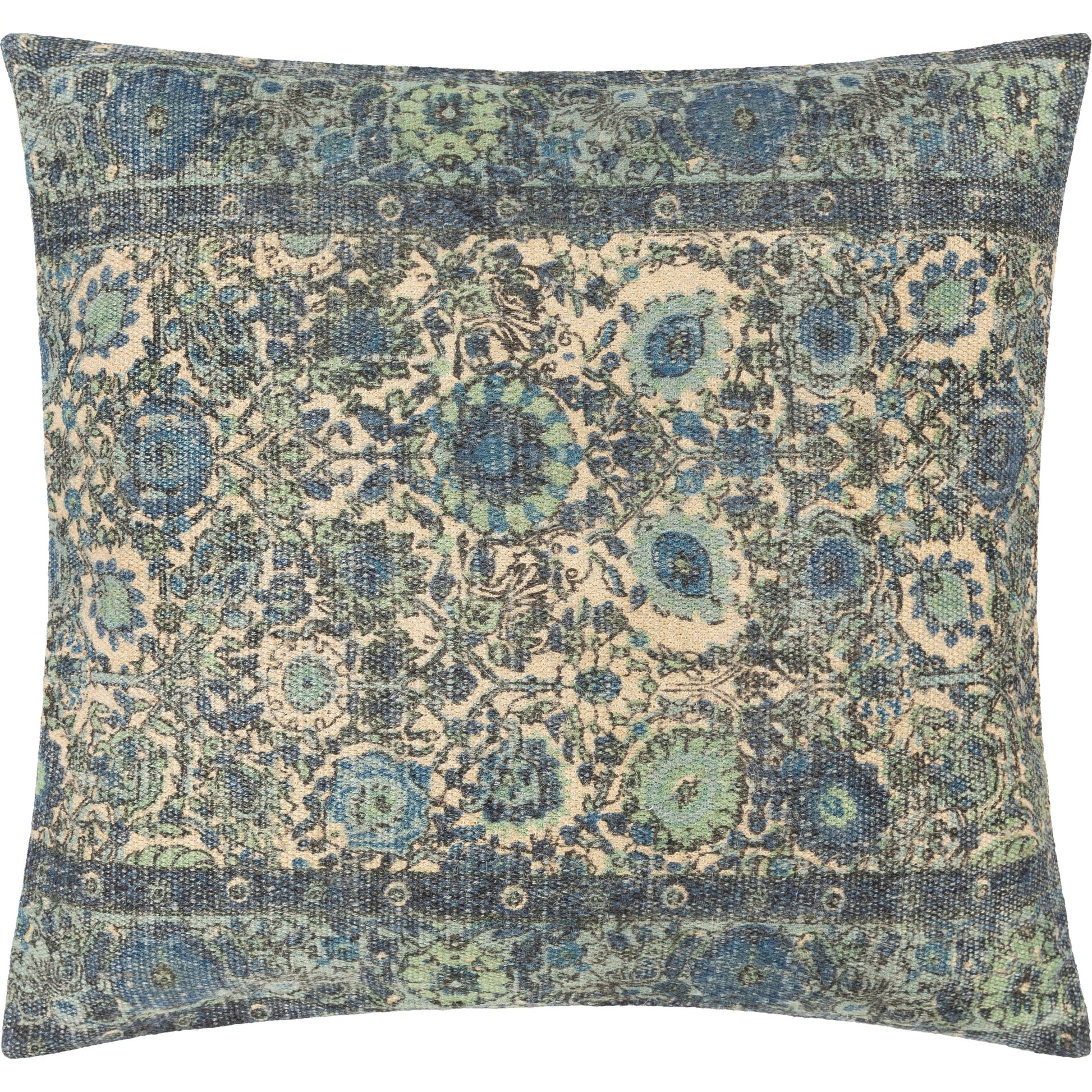 Shadi Indoor/Outdoor Pillow by Surya. Made from front: 88% jute, 12% cotton, back: 100% cotton in a eclectic & global style.