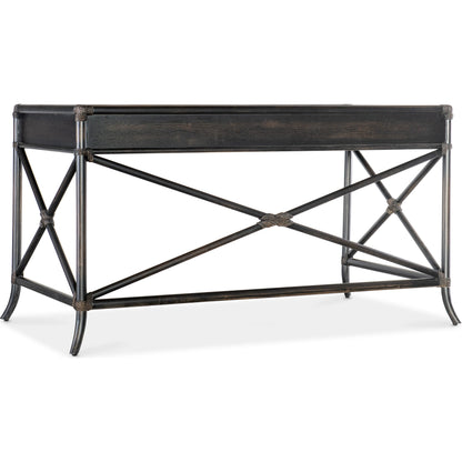 Retreat Pole Rattan Writing Desk by Hooker Furniture. Made from oak, maple veneers, rope in a cottage & farmhouse style.