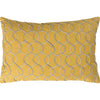 Bright Yellow, Medium Gray, Cream / Down Feather / 13 x 19 x 4