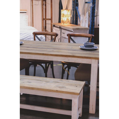 Cross Back Dining Chair by LH Imports. Made from elm, rattan, iron in a modern style.