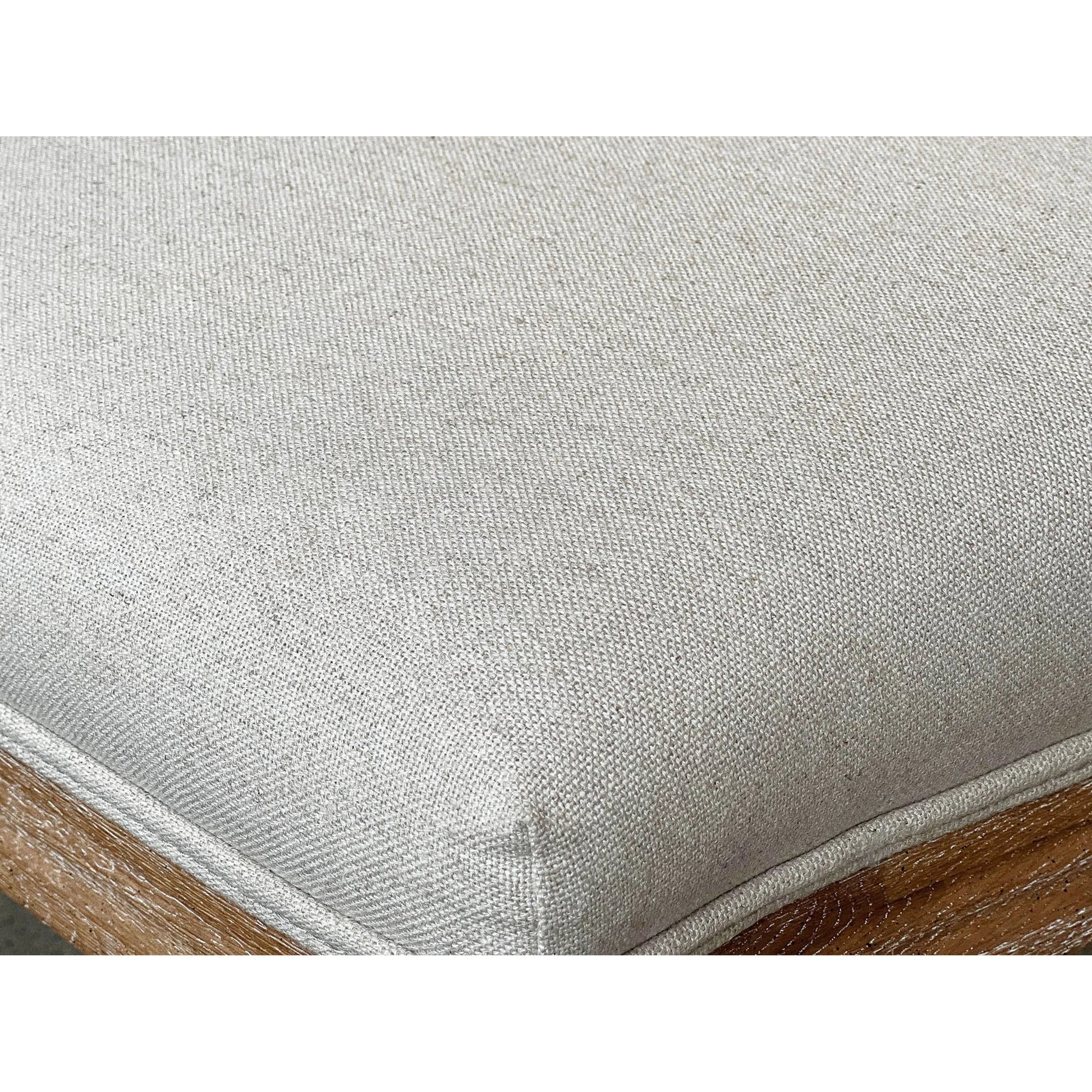 Napoleon Dining Chair w/ Cane Back by LH Imports in antique linen and brown washed. Made from oak, plywood, pu foam, polyester fiber, mixed linen in a transitional style.