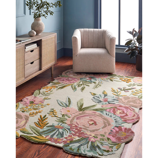 Shindig Rug - 499576 by Surya in warm grey, khaki, natural, camel, sand, nickel, pearl, clay. Made from face: 60% wool, 40% viscose in a unique style.