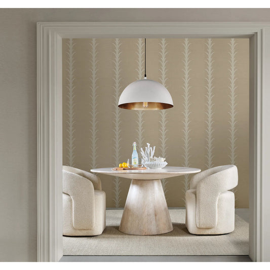 Commerce and Market Open Concept Upholstered Dining Chair by Hooker Furniture in matera pearl and beige. Made from wood, fabric in a transitional style.