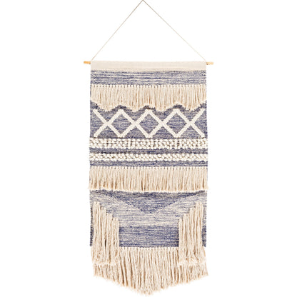 Sedona - 24600 by Livabliss in navy, beige. Made from 70% cotton, 15% polyester, 15% wool, 100% wood in a eclectic & global style.