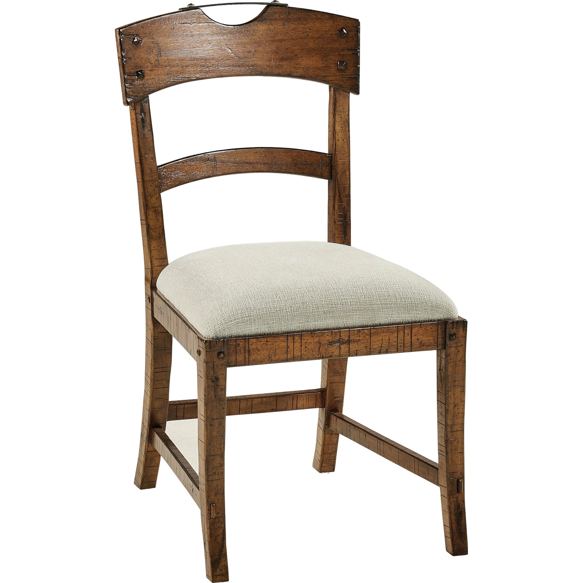 Casual Accents Country Walnut Planked Side Chair by Jonathan Charles in country walnut. Made from acacia in a modern style.