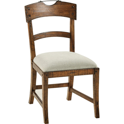 Casual Accents Country Walnut Planked Side Chair by Jonathan Charles in country walnut. Made from acacia in a modern style.