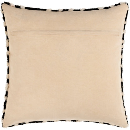 Sheldon Pillow - 28849 by Livabliss in black, wheat. Made from 100% polyester, 100% cotton in a eclectic & global style.