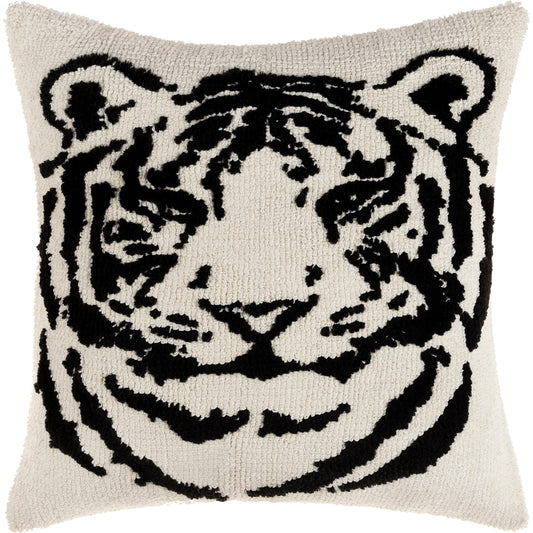 Quinn Pillow - 27236 by Surya in cream, black. Made from 100% polyester, 100% cotton in a eclectic & global style.