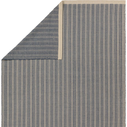 Sacdecer SDR03 Indoor/Outdoor Rug by Jaipur Living in dark blue, cream. Made from 100% pet yarn in a unique style.