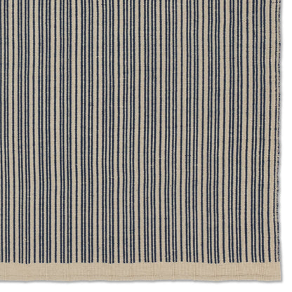 Sacdecer SDR03 Indoor/Outdoor Rug by Jaipur Living in dark blue, cream. Made from 100% pet yarn in a unique style.