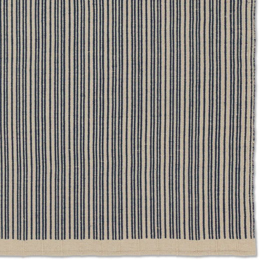 Sacdecer SDR03 Indoor/Outdoor Rug by Jaipur Living in dark blue, cream. Made from 100% pet yarn in a unique style.