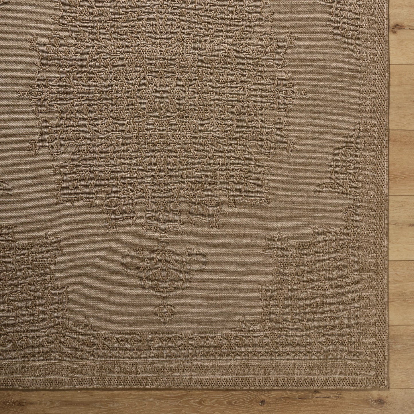 007 SI-2257666,SI-2257667,SI-2257668 | Closeup | Sandra SDR-2300 Rug by Livabliss in beige, mustard, medium brown, wheat. Made from polypropylene in a unique style.