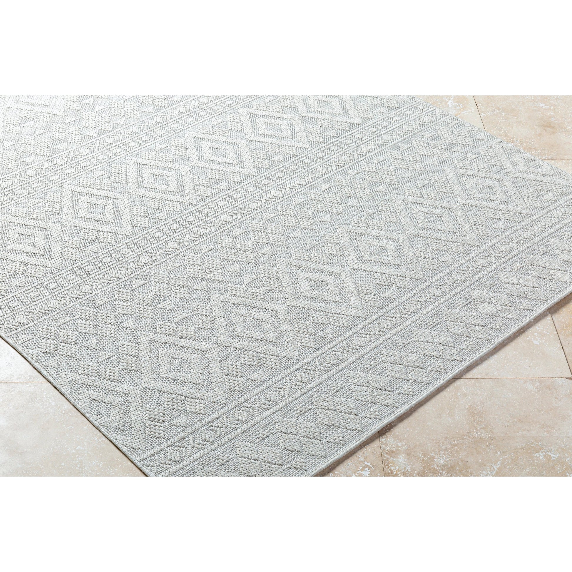 Sandra Rug - 529756 by Livabliss in light silver, silver. Made from polypropylene in a unique style.