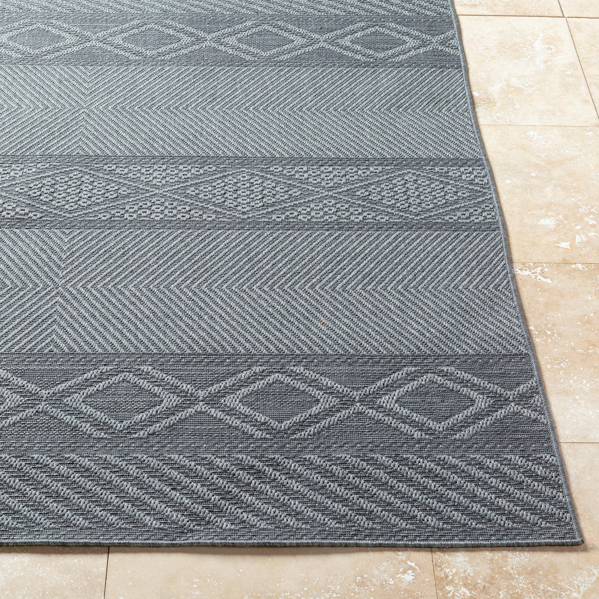 Sandra Rug - 529825 by Livabliss in nickel, lunar green. Made from polypropylene in a unique style.