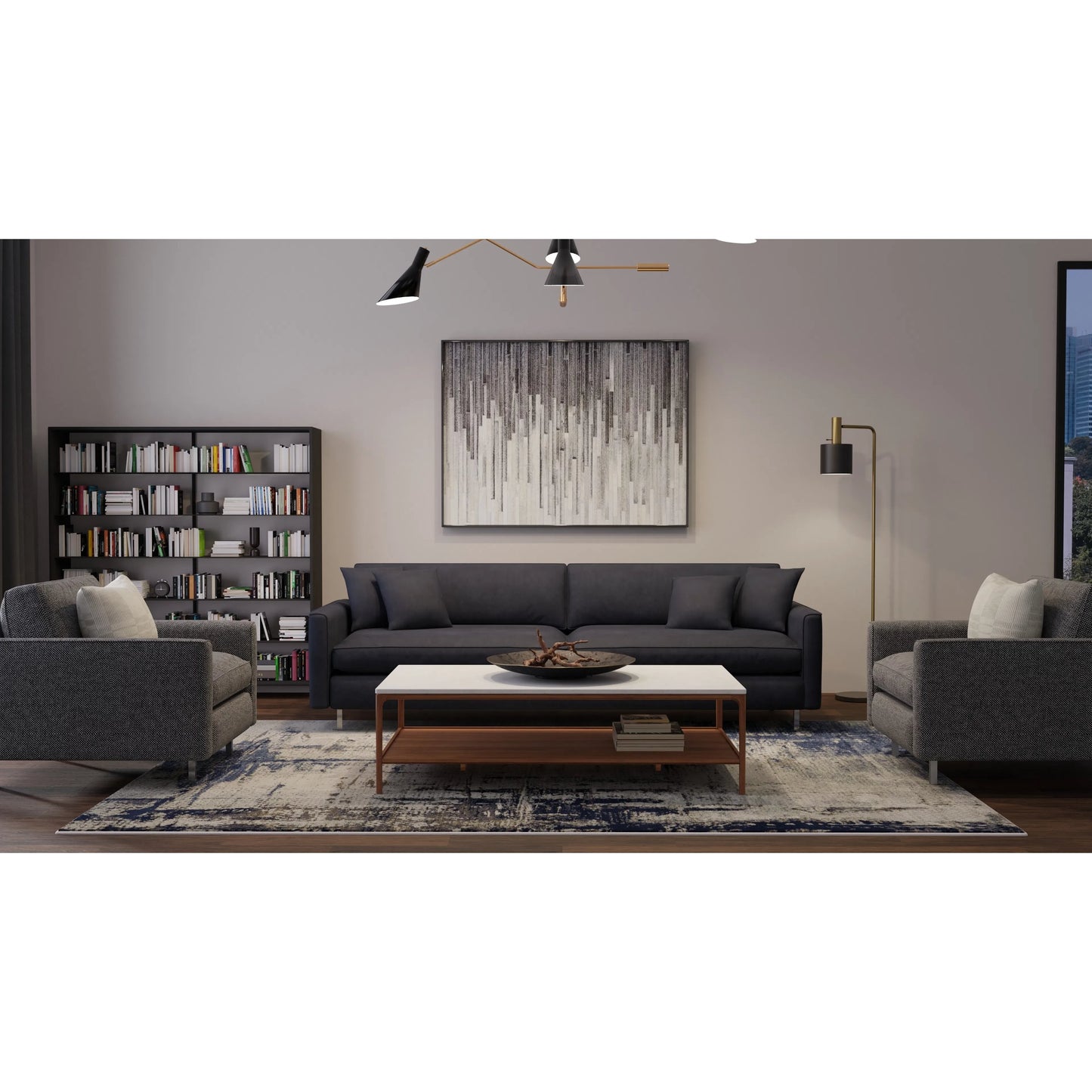 010 SI-2518383,SI-2518384 | Lifestyle | Mandana CME39LZF Rug by Feizy in ivory, blue. Made from polyester, polypropylene in a unique style.