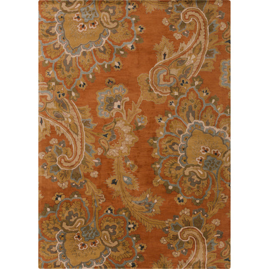 SEA-170 Rug by Surya in rust, brown, tan, medium gray, charcoal, burgundy. Made from 100% new zealand wool in a unique style.