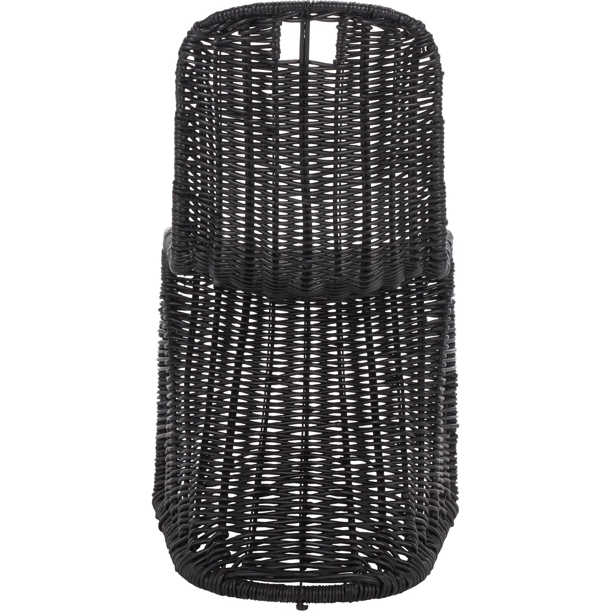 Fairview Dining Chair (Set of 2) by HedgeApple Essentials in black. Made from rattan, iron in a unique style.