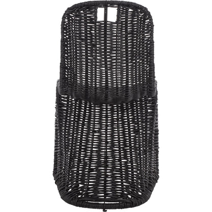 Fairview Dining Chair (Set of 2) by HedgeApple Essentials in black. Made from rattan, iron in a unique style.