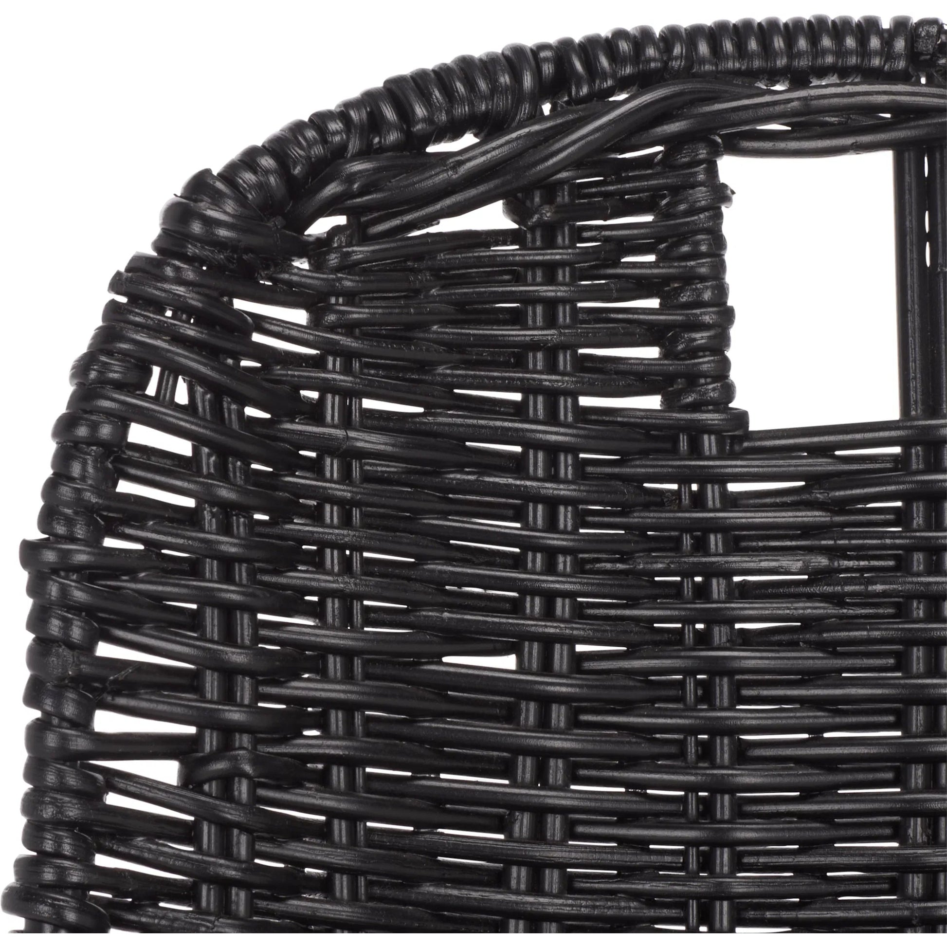 Fairview Dining Chair (Set of 2) by HedgeApple Essentials in black. Made from rattan, iron in a unique style.