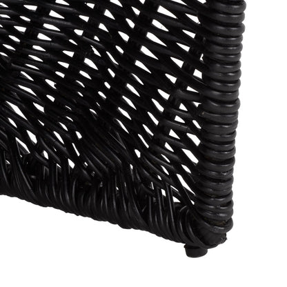 Fairview Dining Chair (Set of 2) by HedgeApple Essentials in black. Made from rattan, iron in a unique style.