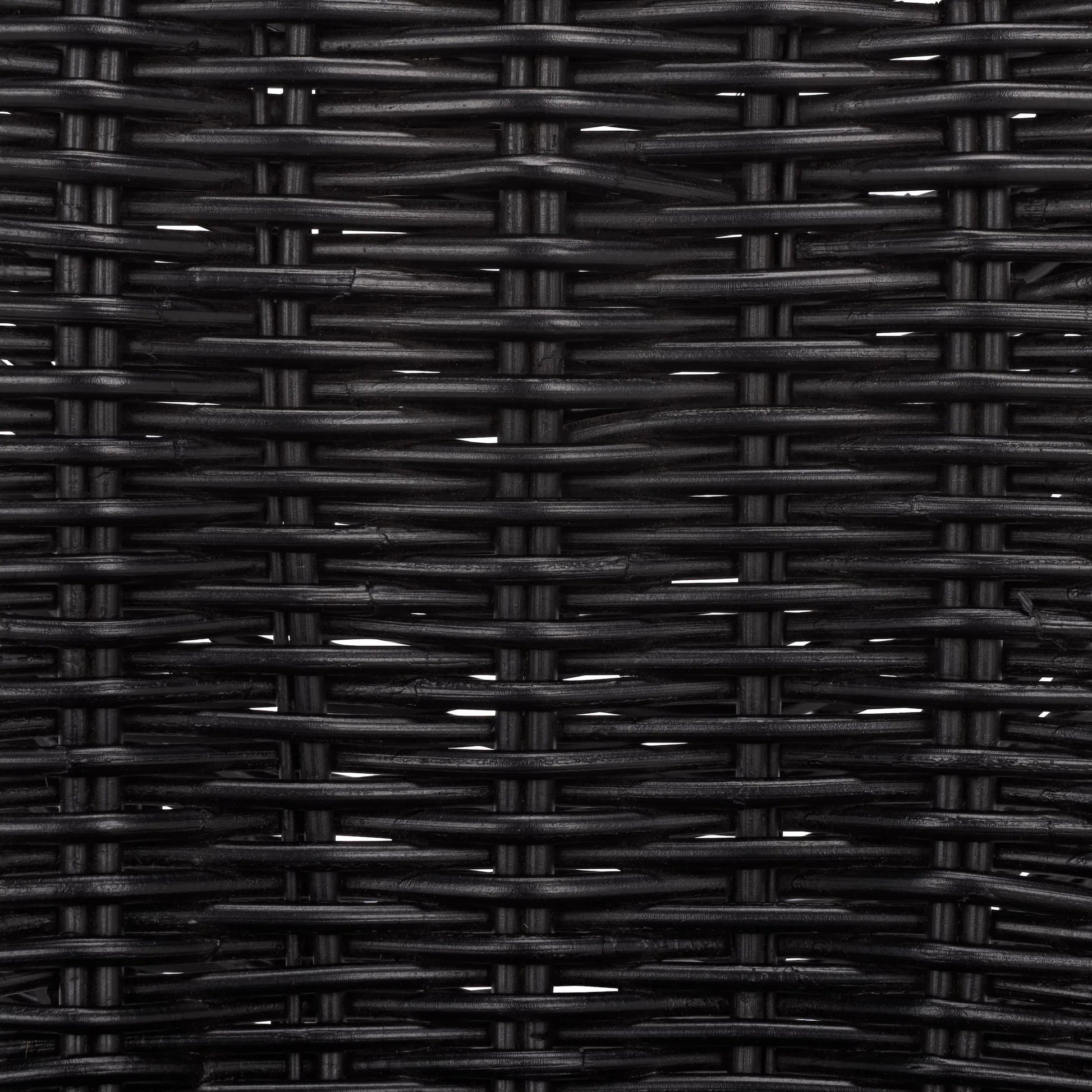 Fairview Dining Chair (Set of 2) by HedgeApple Essentials in black. Made from rattan, iron in a unique style.