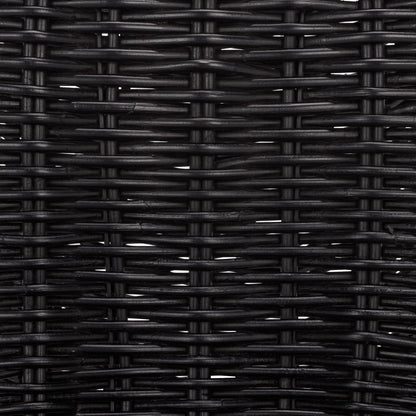 Fairview Dining Chair (Set of 2) by HedgeApple Essentials in black. Made from rattan, iron in a unique style.
