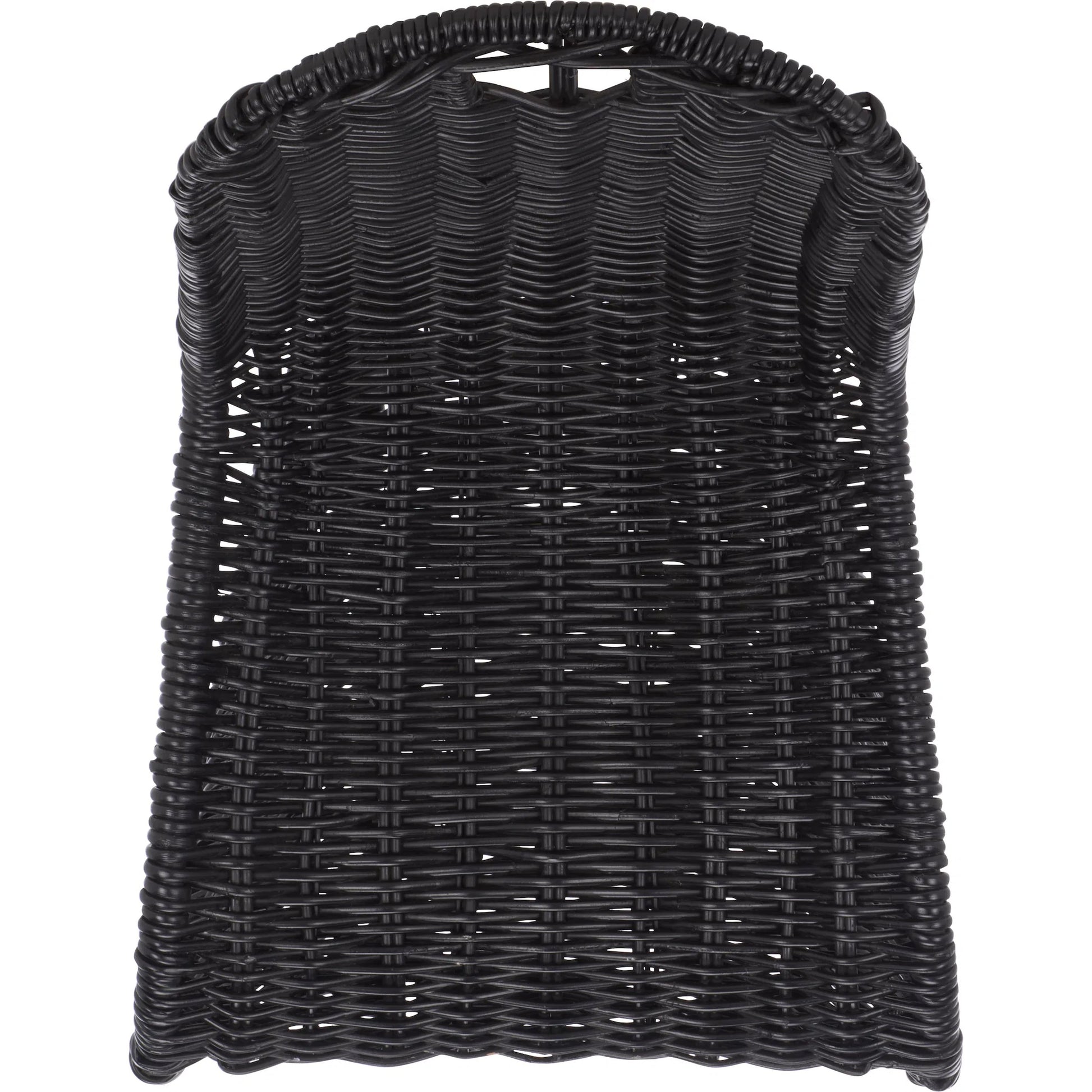 Fairview Dining Chair (Set of 2) by HedgeApple Essentials in black. Made from rattan, iron in a unique style.