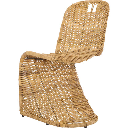 Fairview Dining Chair (Set of 2) by HedgeApple Essentials in natural. Made from rattan, iron in a unique style.