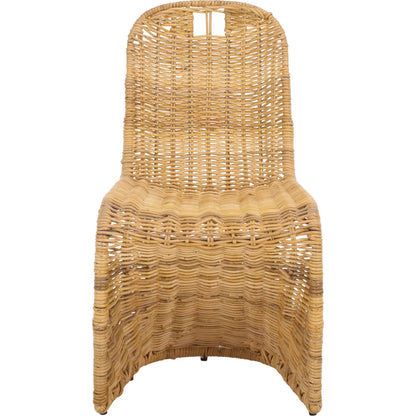 Fairview Dining Chair (Set of 2) by HedgeApple Essentials in natural. Made from rattan, iron in a unique style.