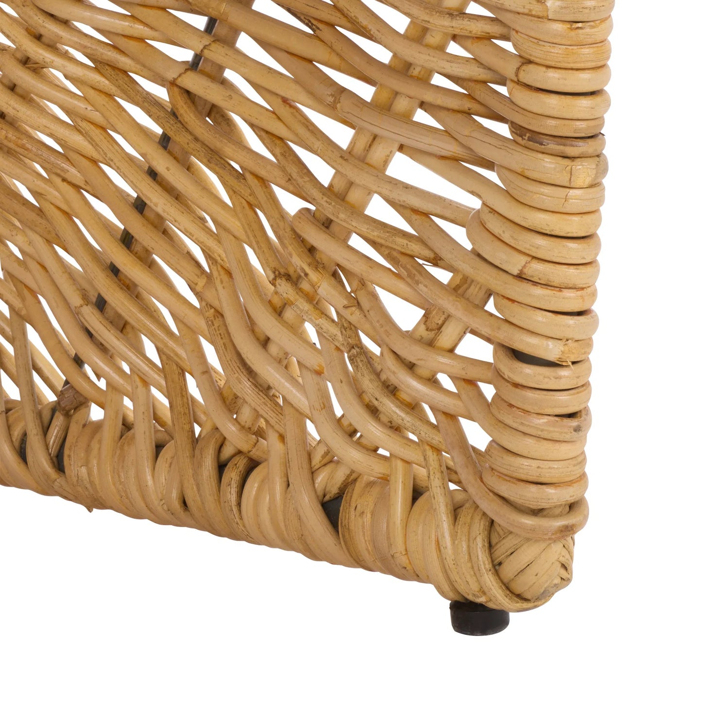 007 SI-2630127 | Closeup | Fairview Dining Chair (Set of 2) by HedgeApple Essentials in natural. Made from rattan, iron in a unique style.