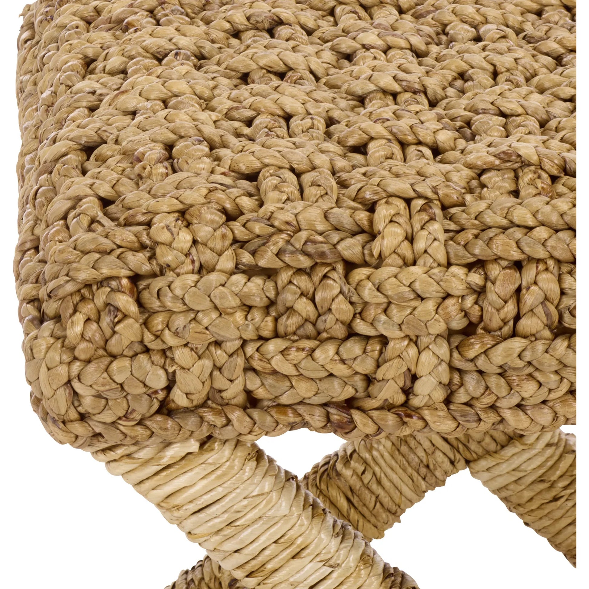 Eastern Woven Stool by HedgeApple Essentials. Made from mahogany, foam in a unique style.