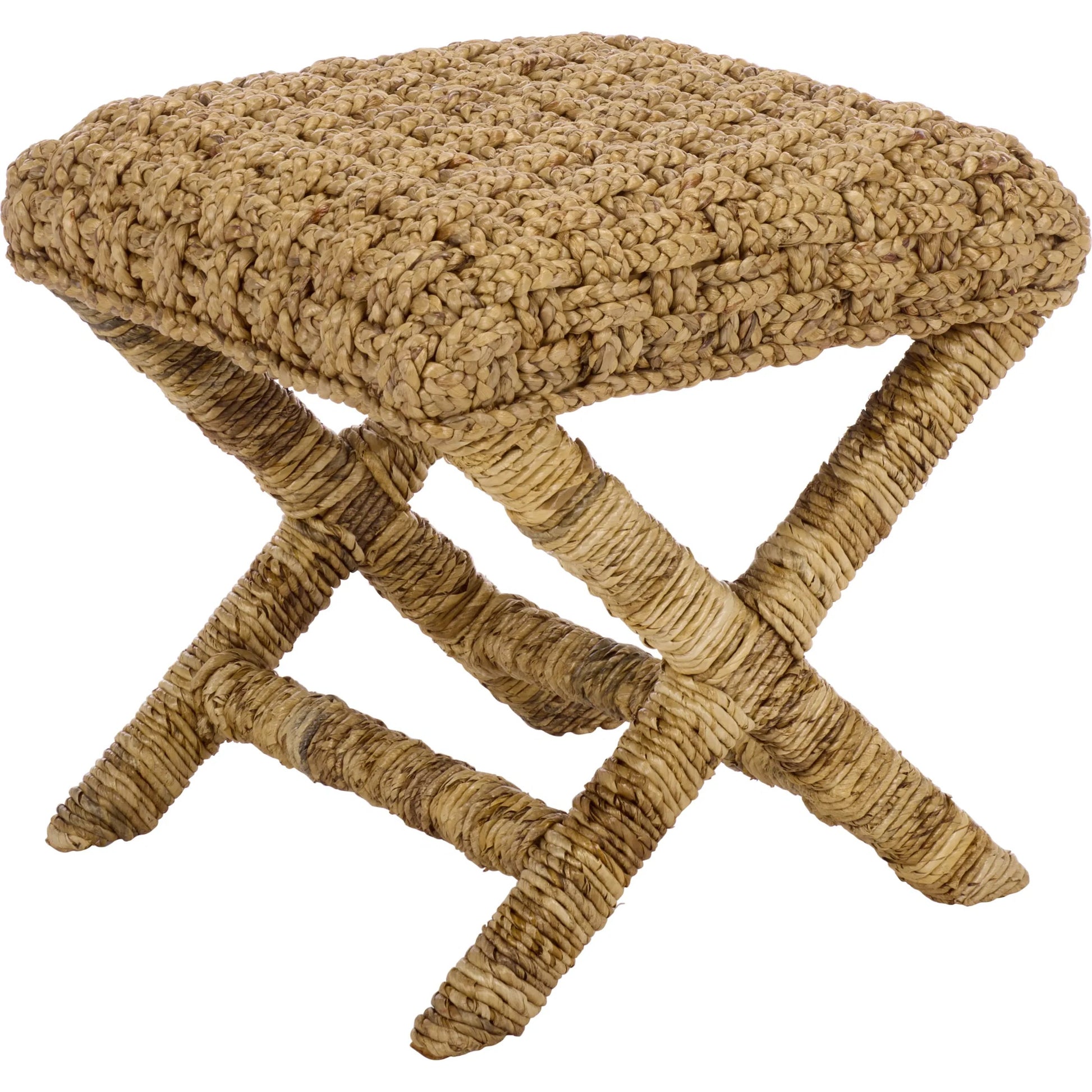 Eastern Woven Stool by HedgeApple Essentials. Made from mahogany, foam in a unique style.