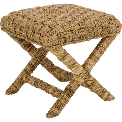 Eastern Woven Stool by HedgeApple Essentials. Made from mahogany, foam in a unique style.