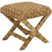 Eastern Woven Stool by HedgeApple Essentials. Made from mahogany, foam in a unique style.
