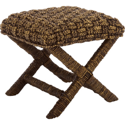 Eastern Woven Stool by HedgeApple Essentials. Made from mahogany, foam in a unique style.
