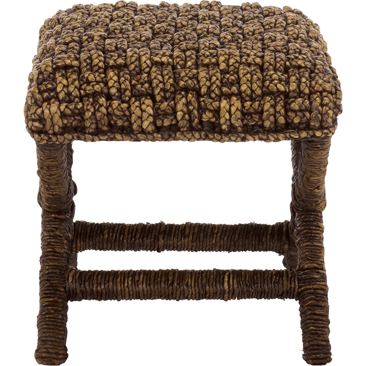 012 SI-2630129 | Additional Silo | Eastern Woven Stool by HedgeApple Essentials. Made from mahogany, foam in a unique style.
