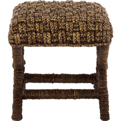 Eastern Woven Stool by HedgeApple Essentials. Made from mahogany, foam in a unique style.