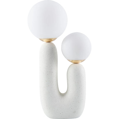 Sedeum Accent Table Lamp by Livabliss. Made from resin, glass in a modern style.