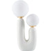 Sedeum Accent Table Lamp by Livabliss. Made from resin, glass in a modern style.