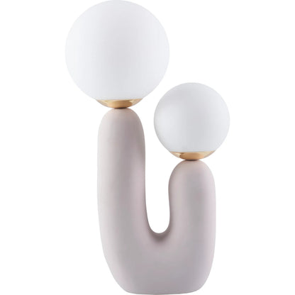 Sedeum Accent Table Lamp by Livabliss. Made from resin, glass in a modern style.