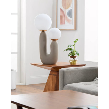 Sedeum Accent Table Lamp by Livabliss. Made from resin, glass in a modern style.
