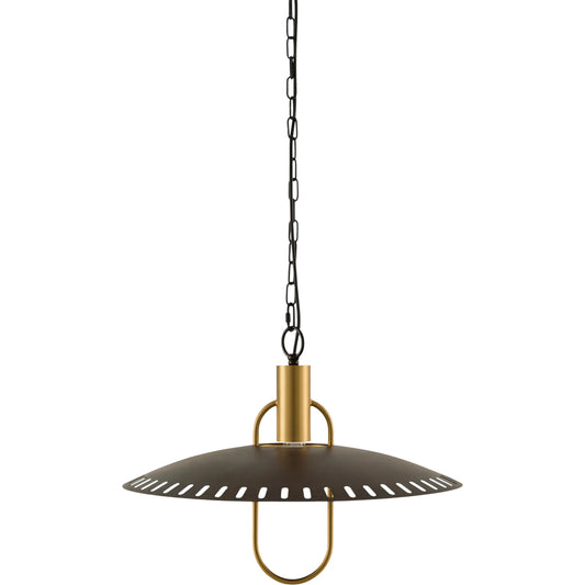 Seget Pendant by Surya in black and painted. Made from iron, metal in a unique style.