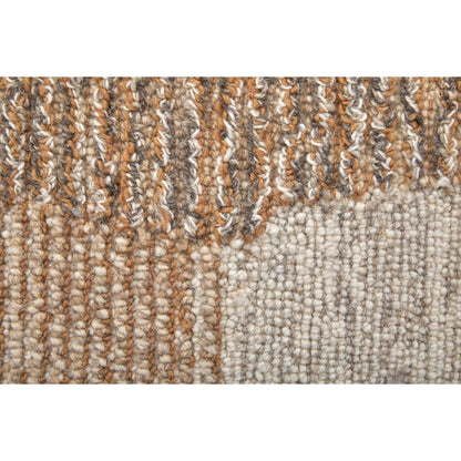 Pollock Rug - 8953F by Feizy in brown, tan, ivory. Made from wool, nylon in a unique style.