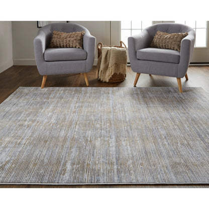 Laina Transitional Rug - 39GAF by Feizy in taupe, silver, tan. Made from unique in a unique style.