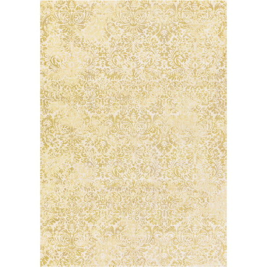 Saverio Rug - 15569 by Livabliss in light olive, grass green, light beige. Made from 100% viscose in a unique style.