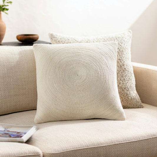 Sequence Pillow - 486130 by Surya. Made from front: 100% wool, back: 100% cotton in a modern style.